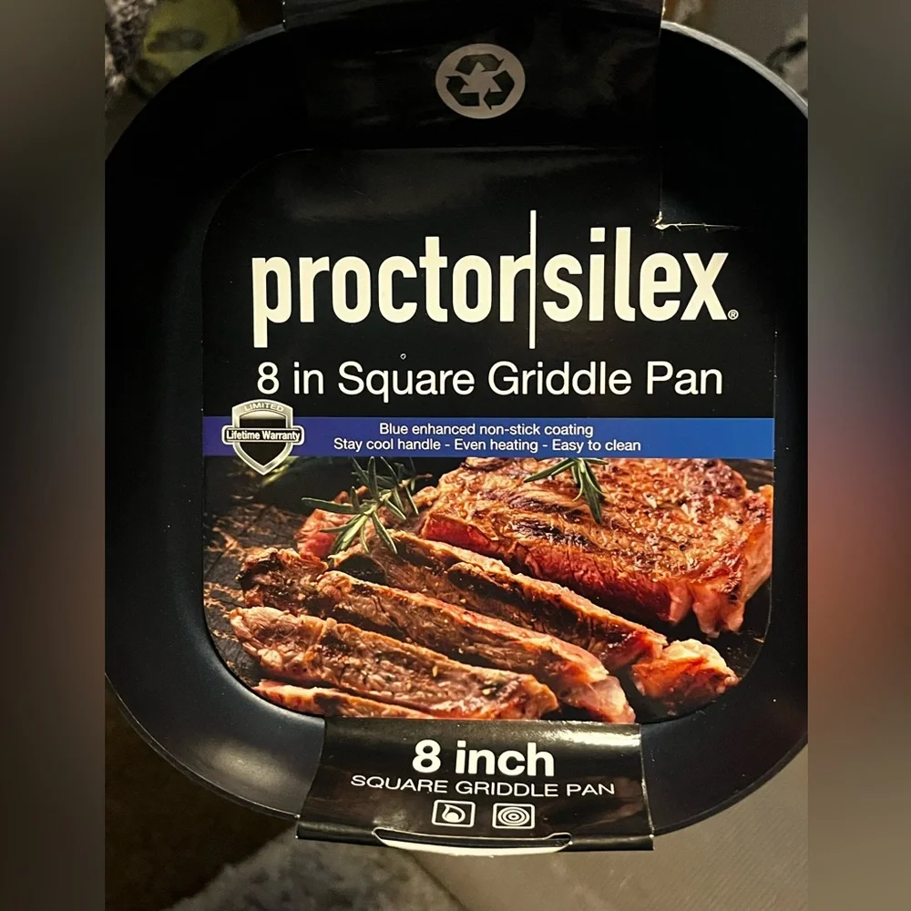 Sara* New! Proctor Silex 8” Square Griddle Pan